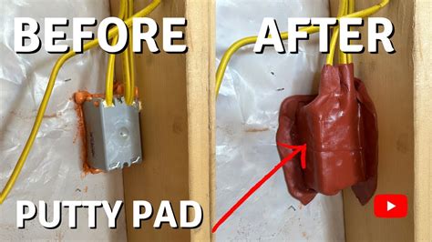 electrical back to back boxes and putty pads|when are putty pads required.